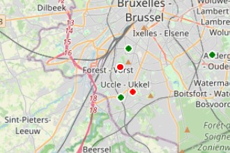 Observations de frelons asiatiques et directions de vol